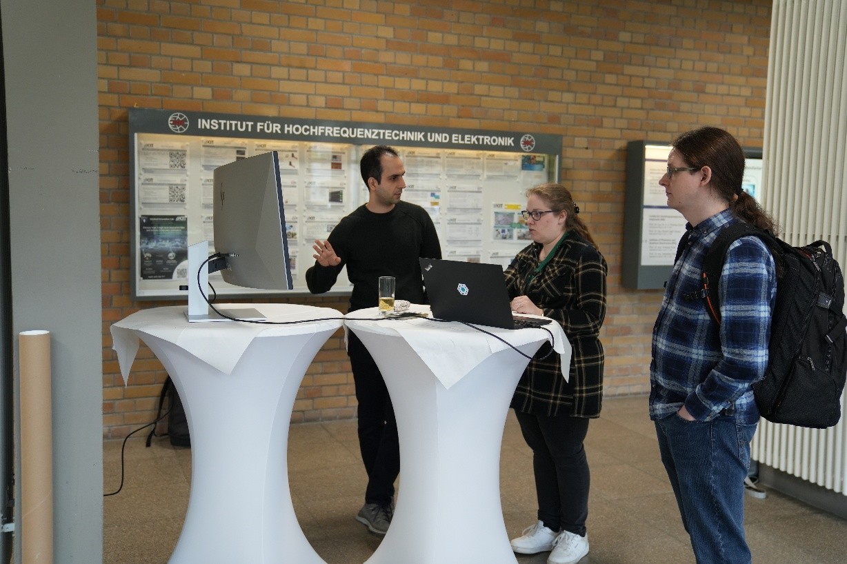 Discussion with participants at a workshop table