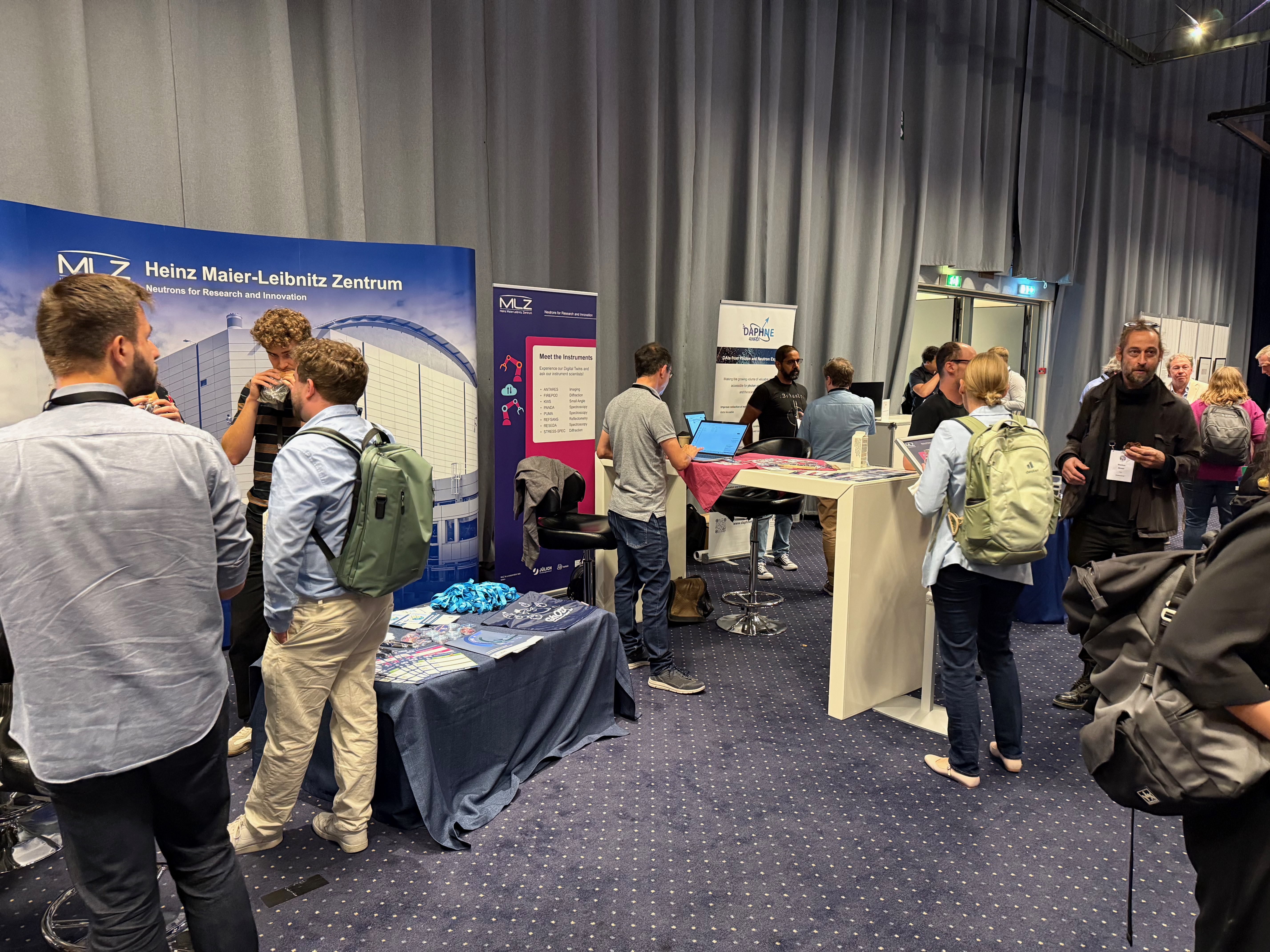 DAPHNE4NFDI exhibition stand at ICNS 2025 in Copenhagen