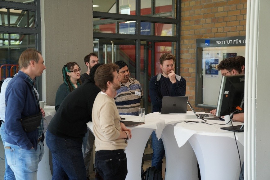 Interactive exchange at a topic station